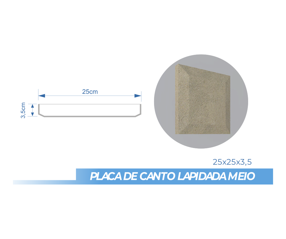 PLACA DE CANTO LAPIDADA MEIO
